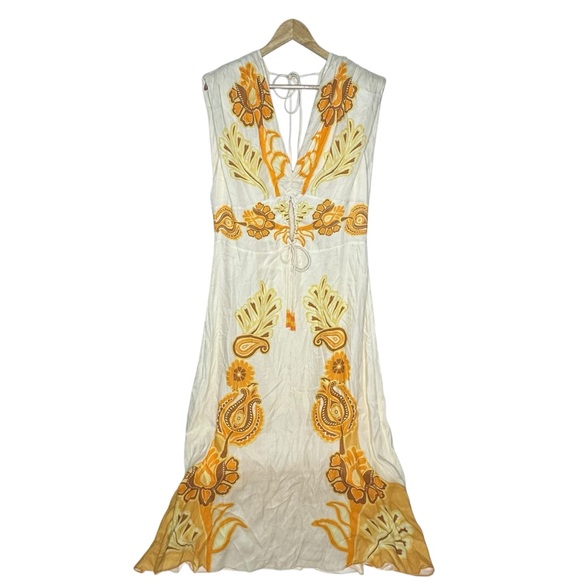 Last Chance NWT Farm Rio Sleeveless V-Neck Maxi Dress XL - Picture 3 of 12